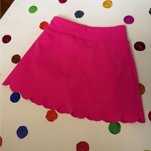 Crewcuts Vibrant Pink Scalloped Mini Skirt